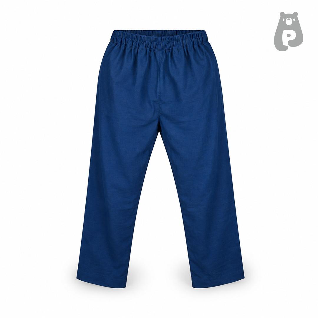 Navy Blue Kurta with Pants Set