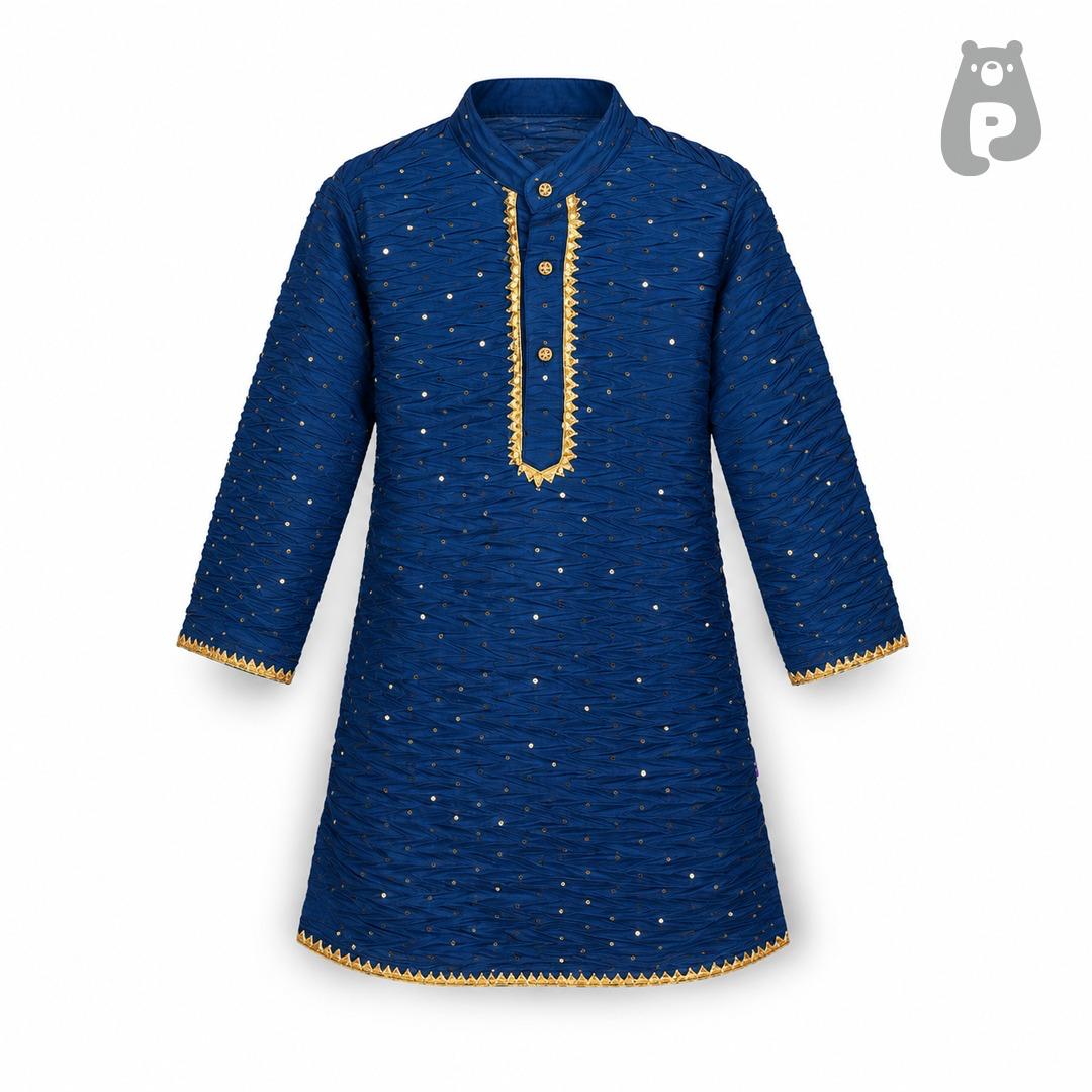 Boys Navy Blue Kurta