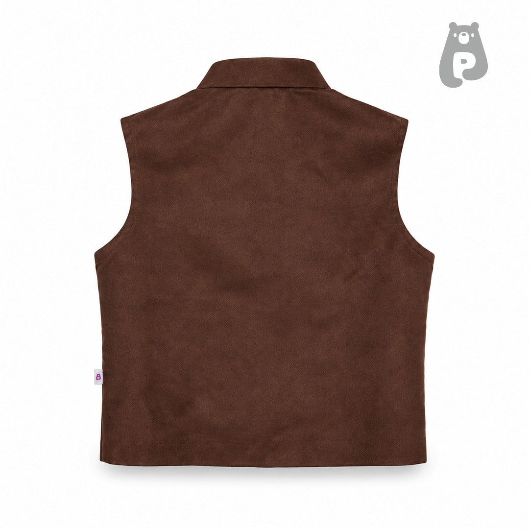 Boys Pirate Costume with Suede Vest & Hat