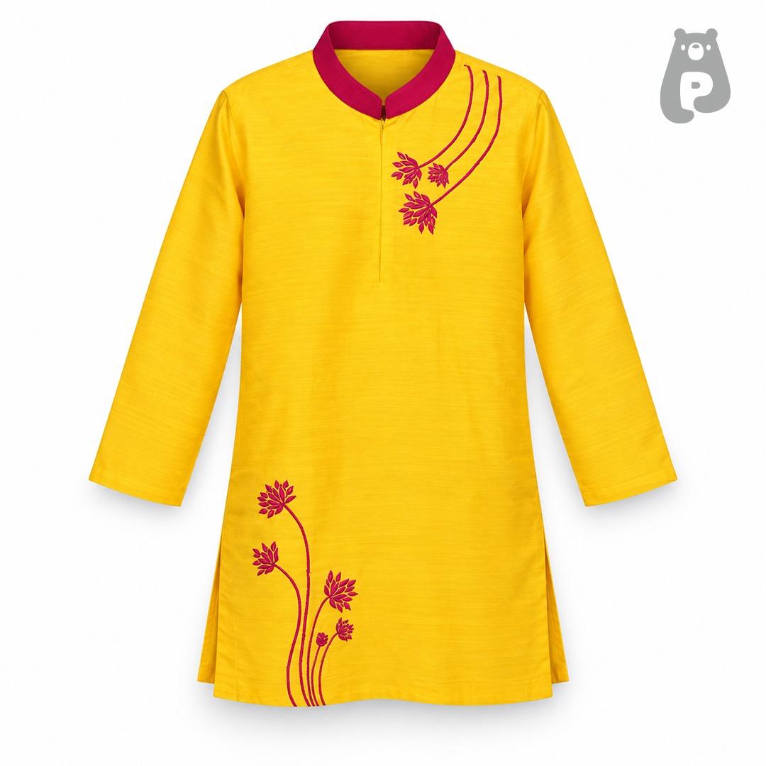 Boys Yellow Kurta