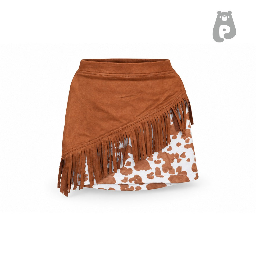 Western Dress with Fringe Vest