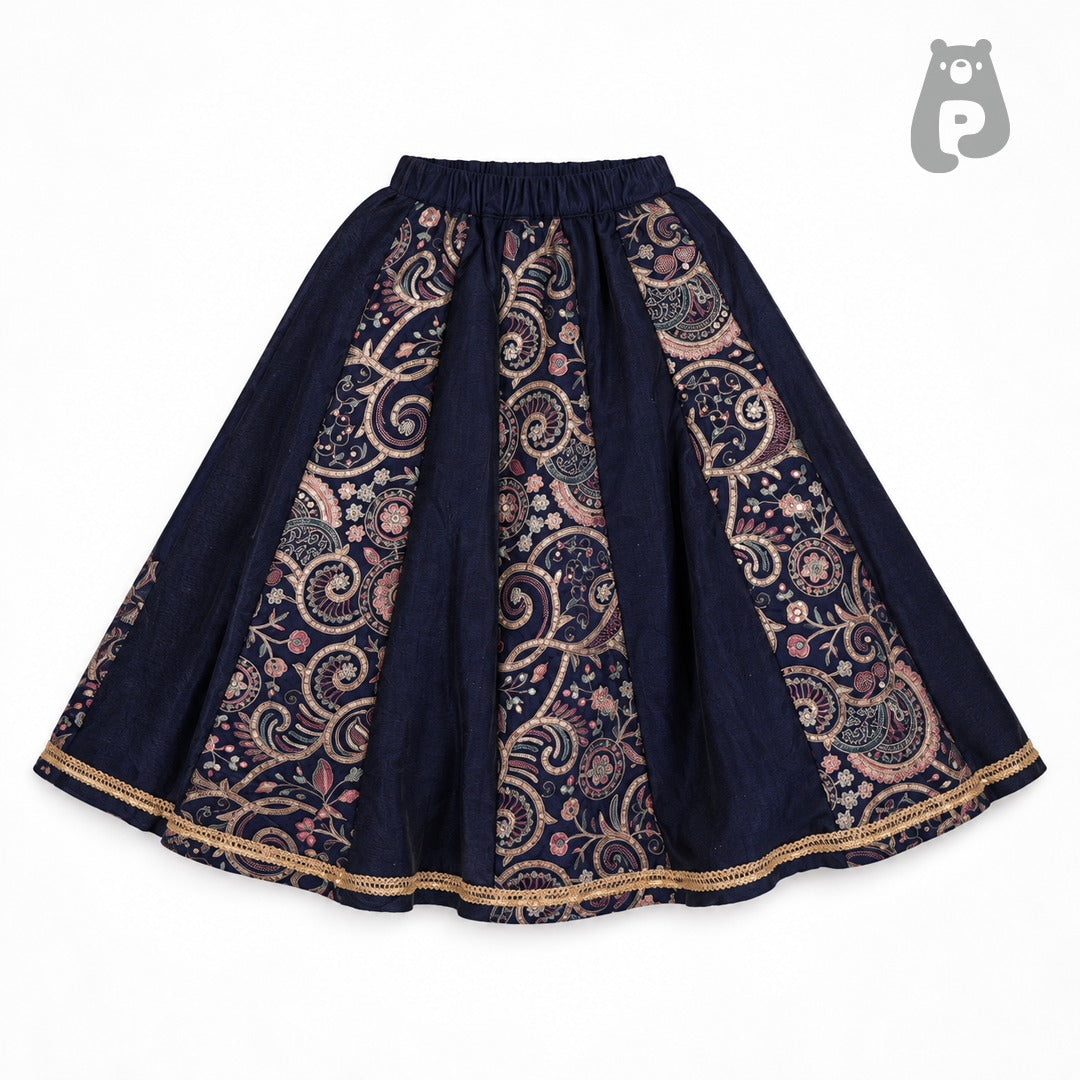 Girls embroidered ghagra
