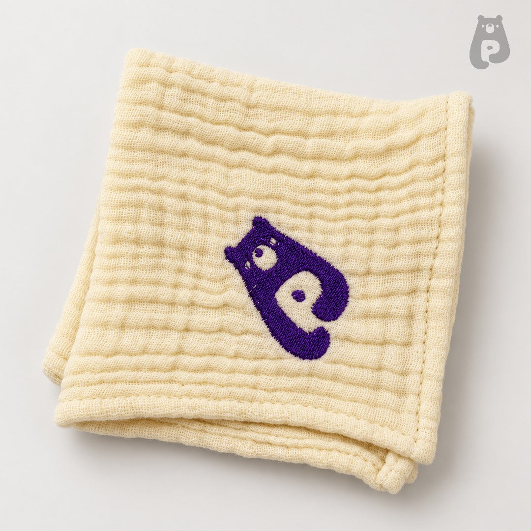 Soft Yellow Cotton Baby Handkerchief