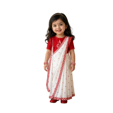 durga-pooja-girls-wear
